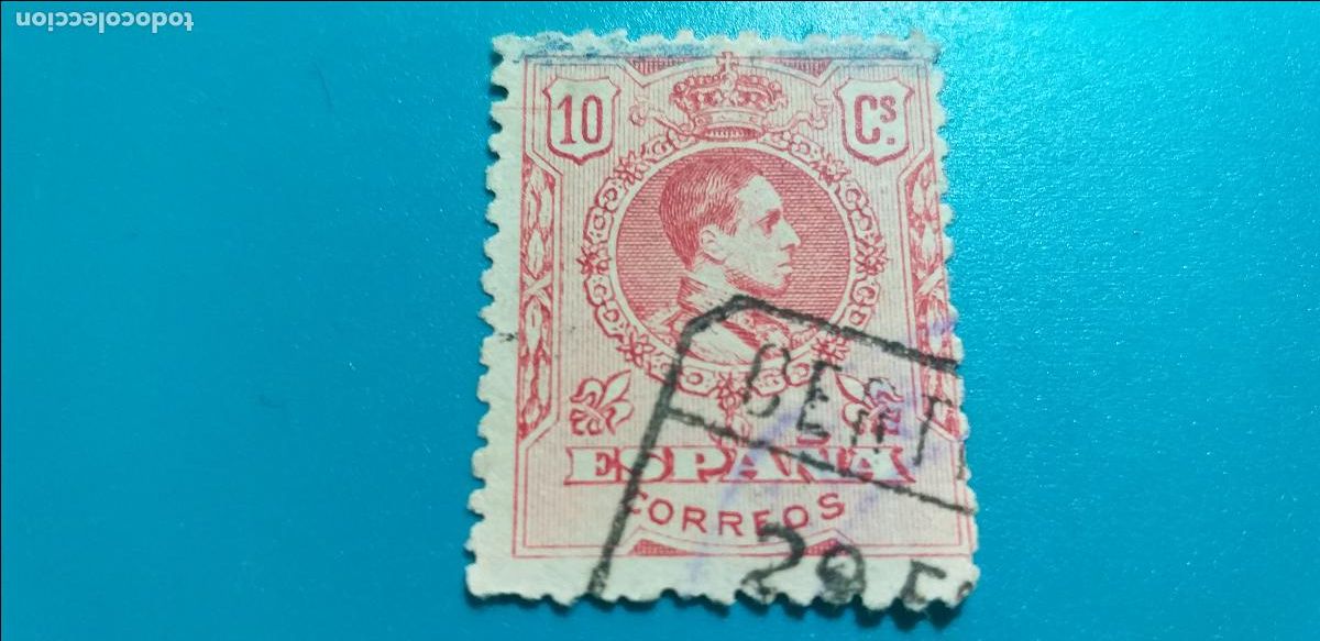 Sellos: USADO. EDIFIL 269. A&ntilde;o 1909-1922. ALFONSO XIII. TIPO MEDALLON