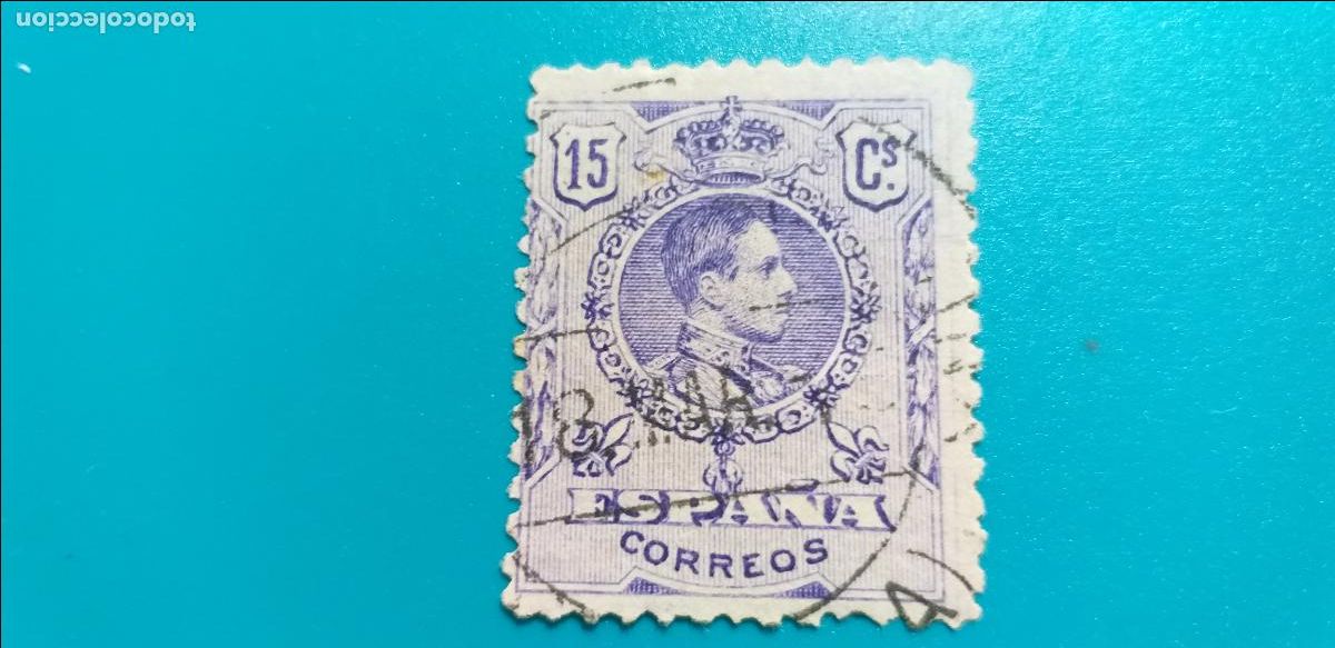 Sellos: USADO. EDIFIL 270. A&ntilde;o 1909-1922. ALFONSO XIII. TIPO MEDALLON