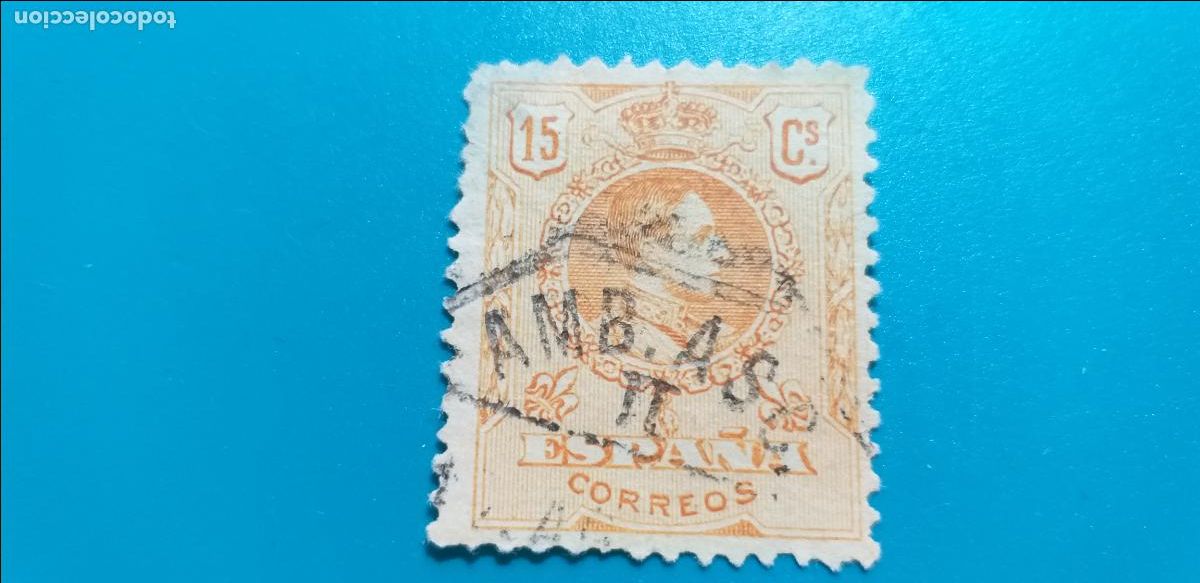 Sellos: USADO. EDIFIL 271. A&ntilde;o 1909-1922. ALFONSO XIII. TIPO MEDALLON