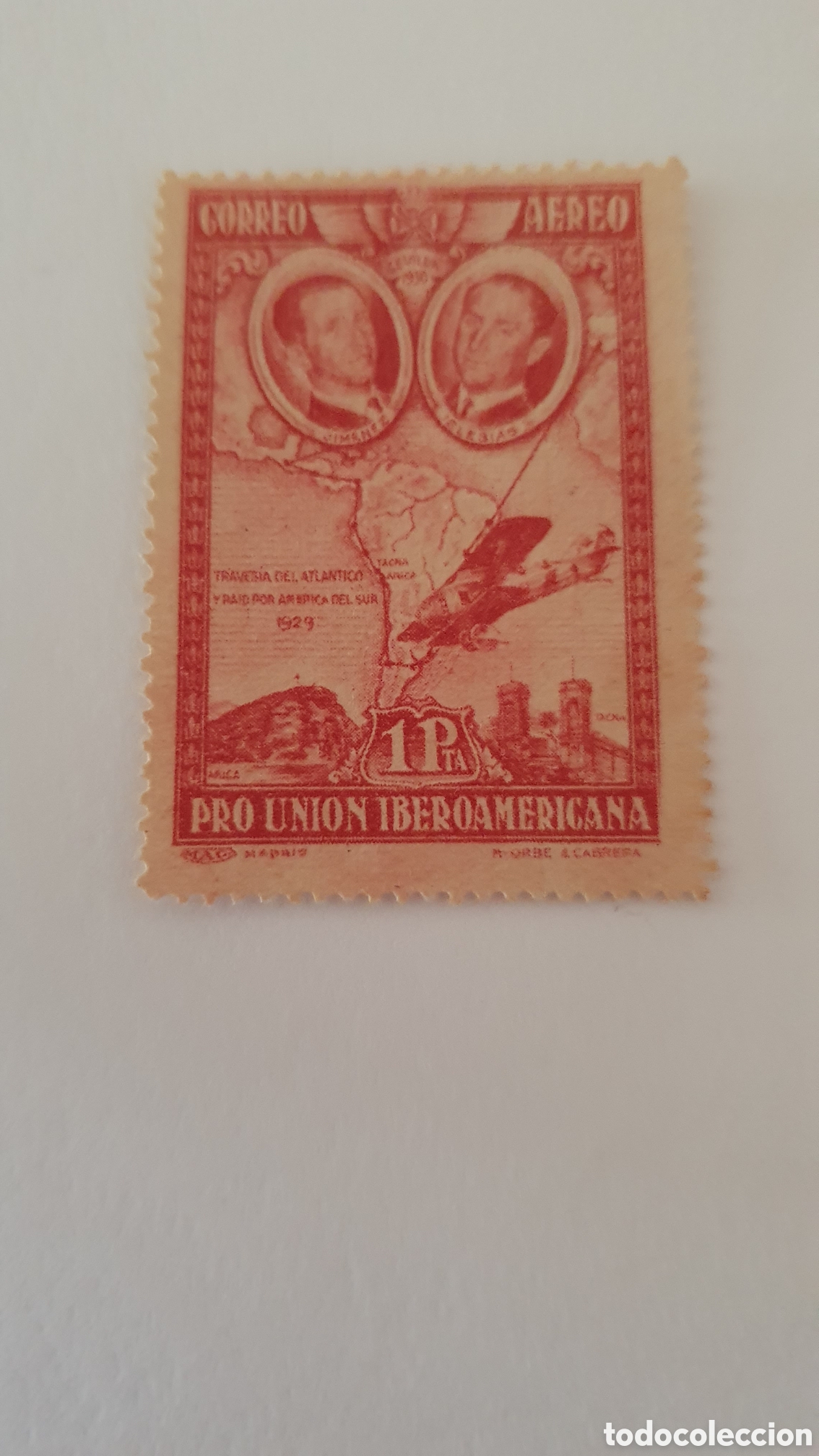 Sellos: Edifil 590 Pro Uni&oacute;n Iberoamericana a&ntilde;o 1930