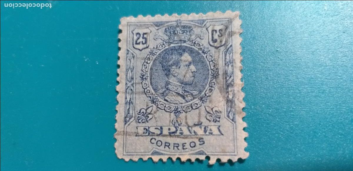 Sellos: USADO. EDIFIL 274. A&ntilde;o 1909-1922. ALFONSO XIII. TIPO MEDALLON