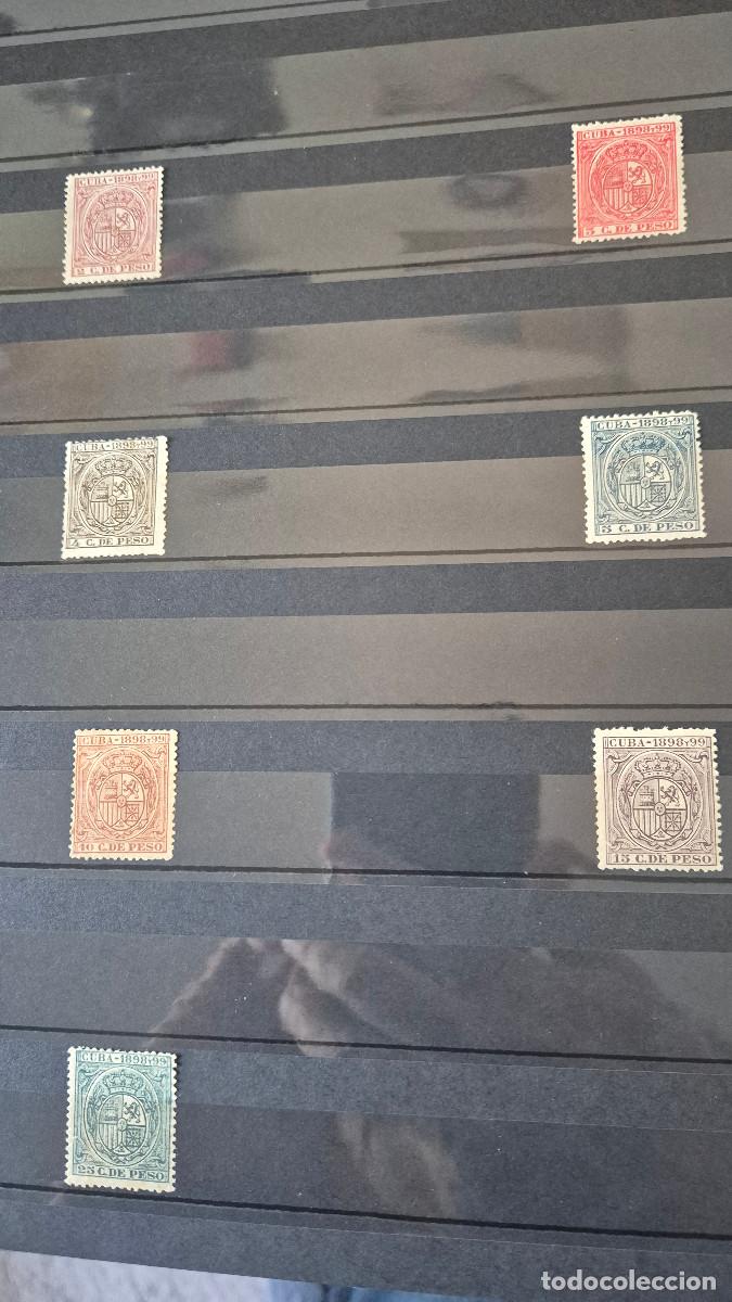 Sellos: CUBA ESPA&Ntilde;A 1899 lote sellos fiscales