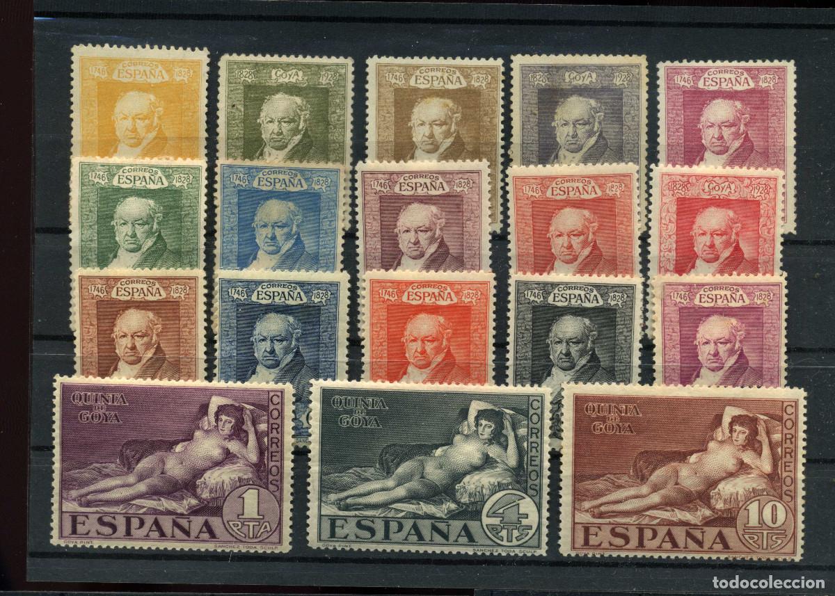 Sellos: XS- QUINTA DE GOYA 1930 Serie x18 Nuevos con Fijasellos MH*