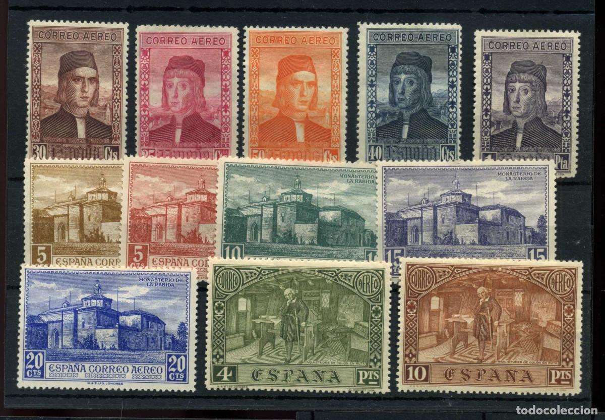 Sellos: XS- AM&Eacute;RICA Correo para Europa 1930 Serie x12 Nuevos con Fijasellos MH*