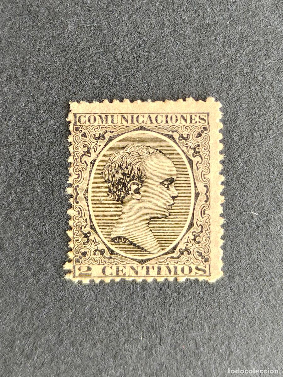 Sellos: Espa&ntilde;a Sellos Alfonso XIII Pelon 2 cts edifil 214 sellos nuevos * Centraje poco descentrado