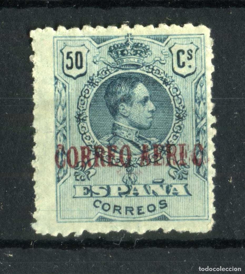Sellos: XS- Alfonso XIII 1920 CORREO AEREO 50 C&eacute;ntimos ESCASO Ed. 295 MH*