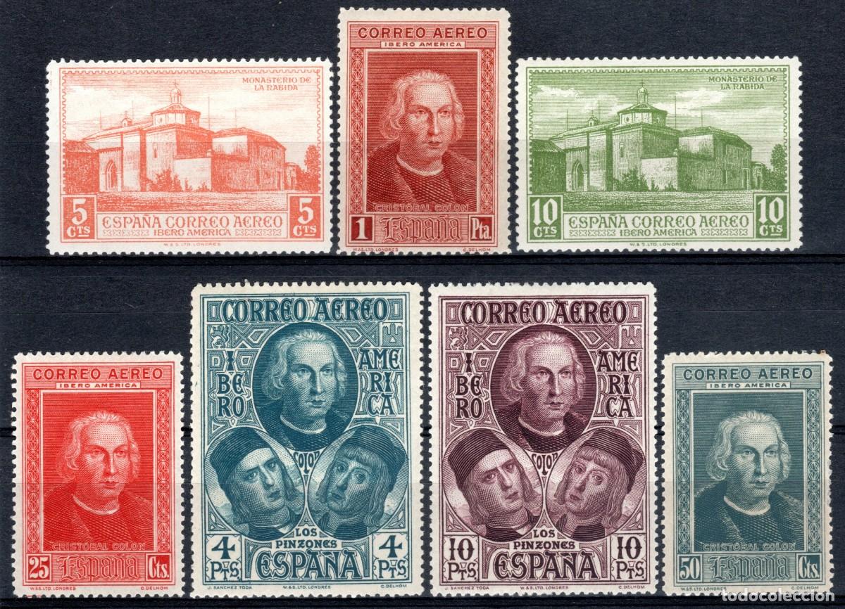 Sellos: EDIFIL 559-565 DESCUBRIMIENTO DE AM&Eacute;RICA 1930 (SERIE COMPLETA). VALOR CAT&Aacute;LOGO: 45 &euro;. MNH **