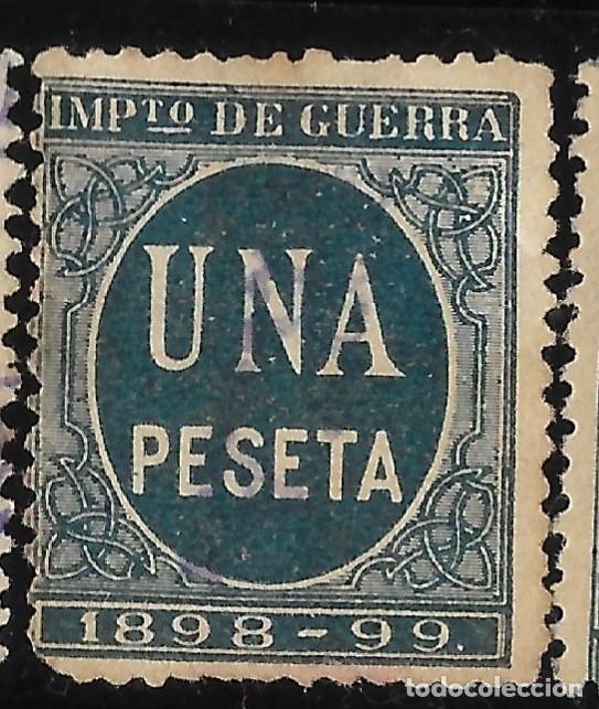 Sellos: 1898 CIFRA 1 PESETA NUEVO SIN GOMA (EL DE LA IMAGEN)