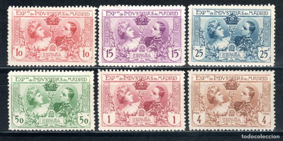 Sellos: EDIFIL SR1-SR6 EXPOSICI&Oacute;N DE INDUSTRIAS DE MADRID 1907 (S. COMPLETA) . VALOR CAT&Aacute;LOGO: 120 &euro;. MNH **