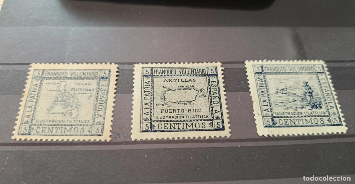 Sellos: Vi&ntilde;etas Patri&oacute;ticas Guerra 1898 Hispano Estadounidense.
