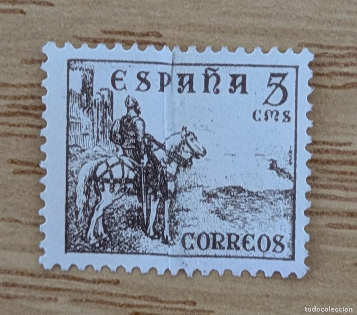 Sellos: Sello usado 5 centimos. El Cid Campeador