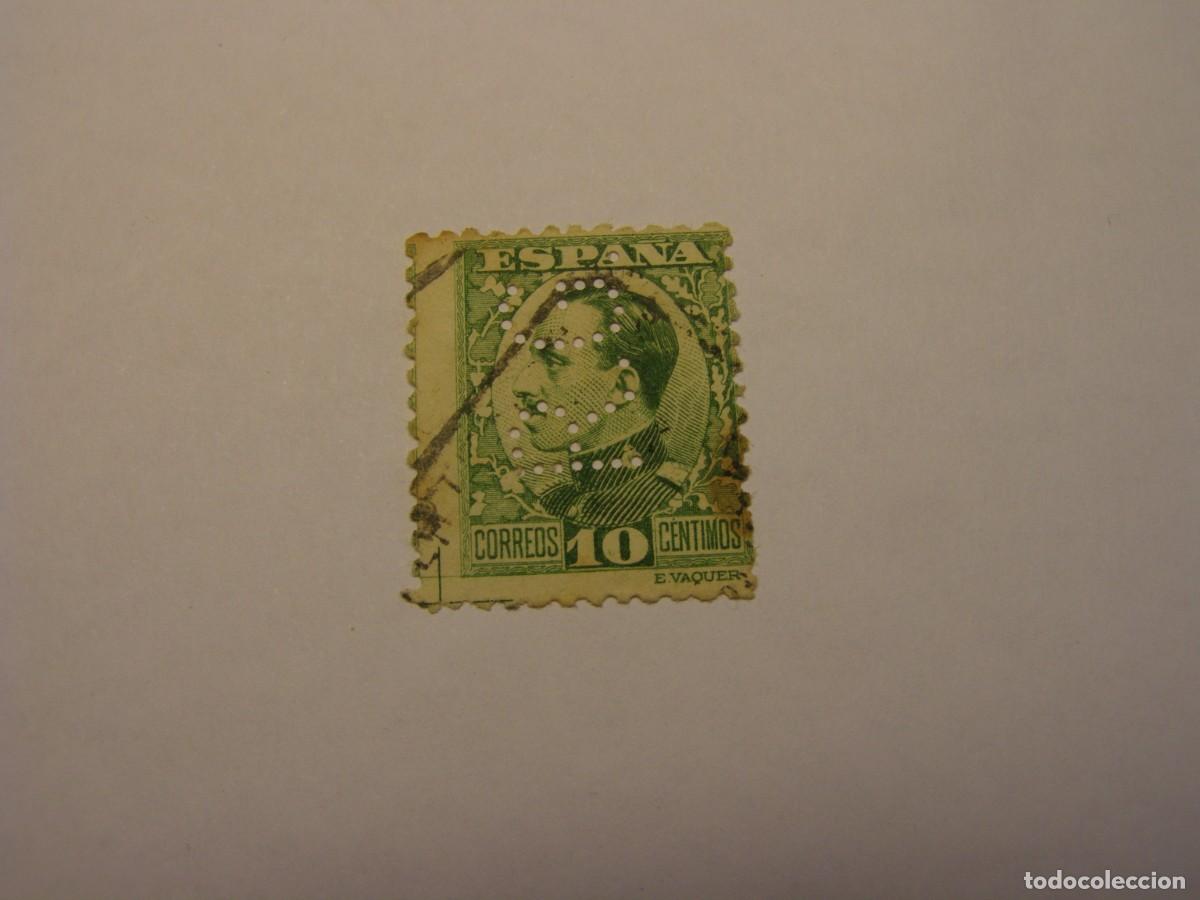 Sellos: Sello Espa&ntilde;a, Alfonso XIII, con perforaciones, RG.