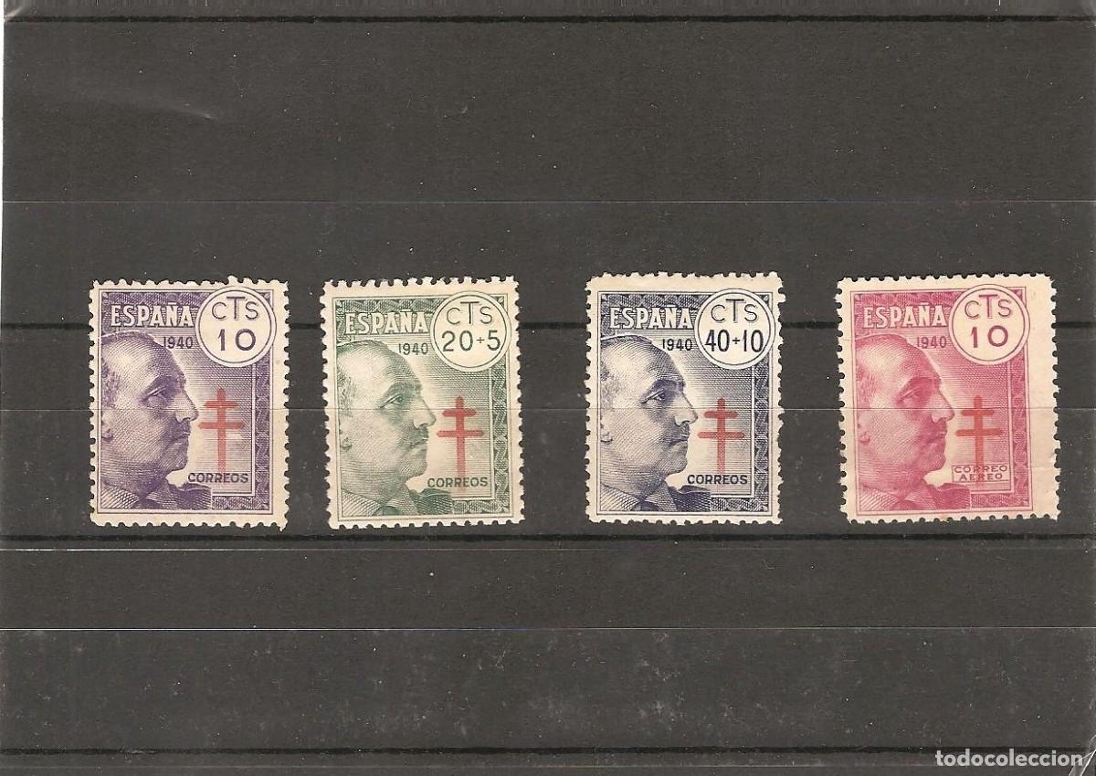 Sellos: Sellos de Espa&ntilde;a A&ntilde;o 1940 Pro-Tuberculosos , General Franco Sellos nuevos** N&ordm; Edifil 936/39