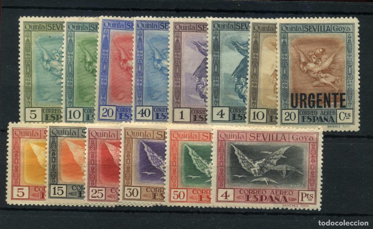 Sellos: XS- Quinta de Goya 1930 Serie 14 valores Nueva CON fijasellos Ed. 517-530