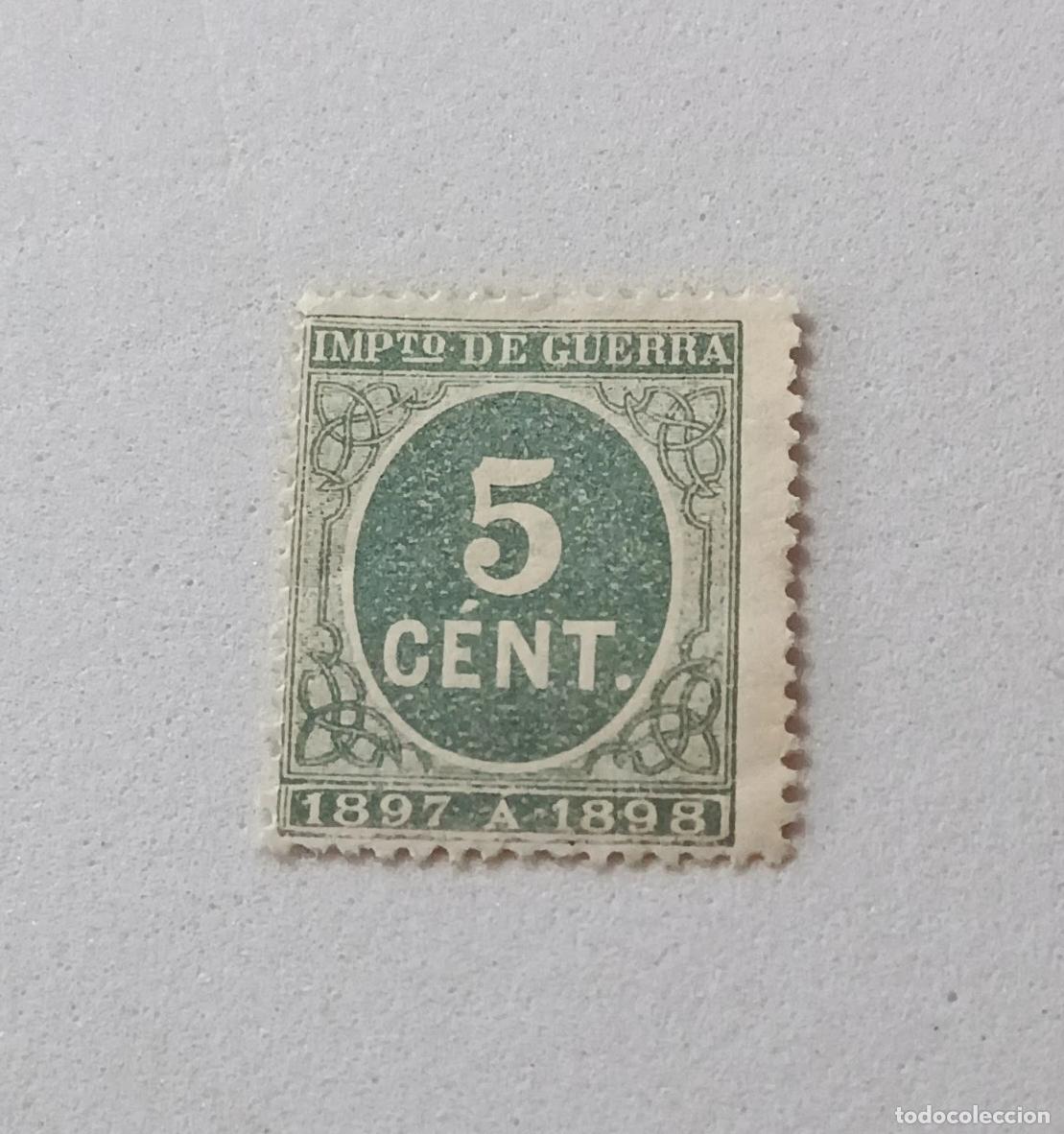 Sellos: sellos espa&ntilde;a 1897, Edifil 232. impuesto de guerra.