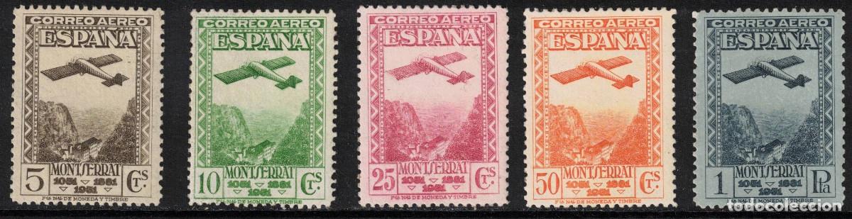 Timbres: ESPA&Ntilde;A - MONTSERRAT AEREA ** 650/654 - A&Ntilde;O 1931 - MNH - LUJO