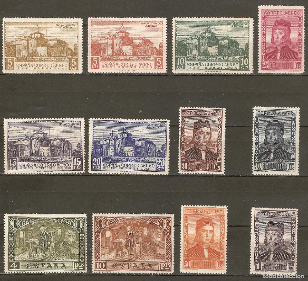 Stamps: 1930 DESCUBRIMIENTO DE AMERICA EDIFIL 547/558** SIN FIJASELLOS