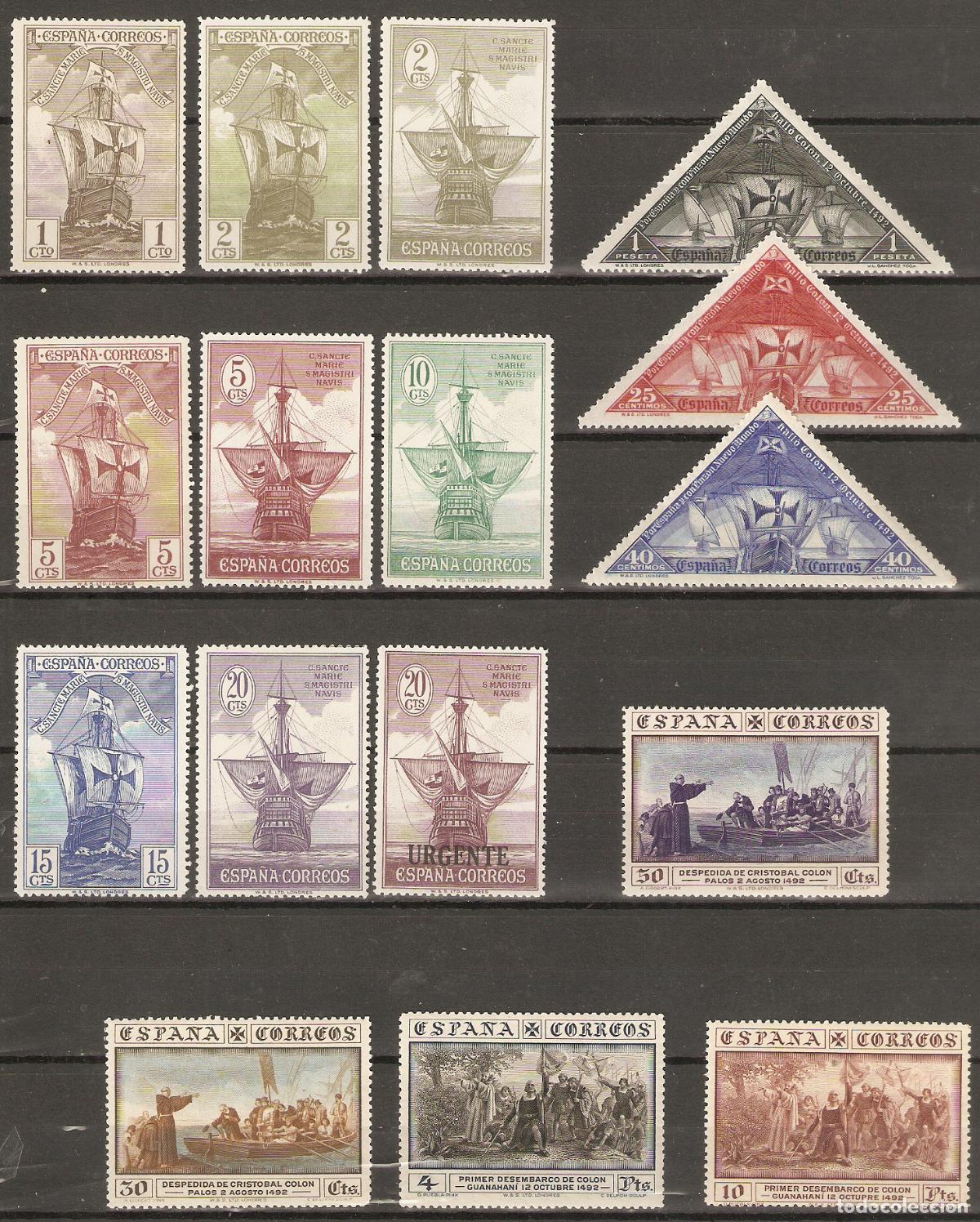 Francobolli: 1930 DESCUBRIMIENTO DE AMERICA EDIFIL 531/546** SIN FIJASELLOS
