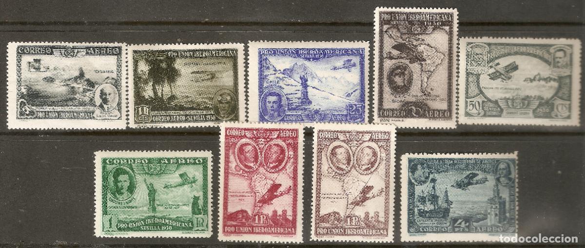Stamps: 1930 PRO UNION IBEROAMERICANA EDIFIL 583/1* CON FIJASELLOS