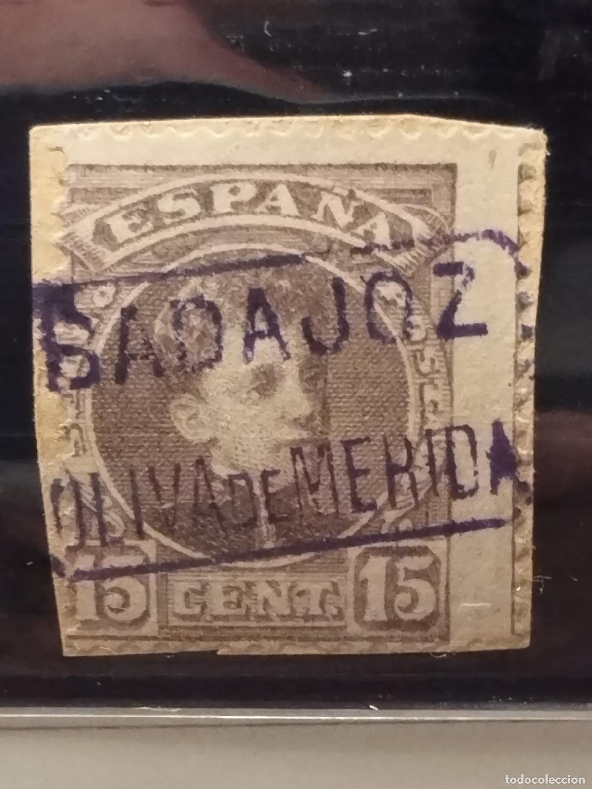 Francobolli: JT - ESPA&Ntilde;A - EDIFIL 246. CARTERIA DE OLIVA DE MERIDA. BADAJOZ. LUJO.