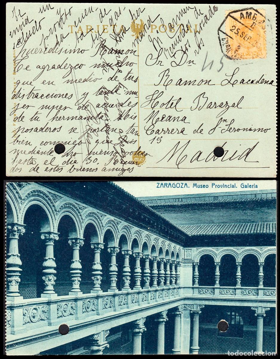Sellos: Vizcaya - Edi o TP 271 - Postal Mat &rdquo;AMB. Ascd. II 25/Sept./20 - 3 - Bilbao - Zaragoza&rdquo;