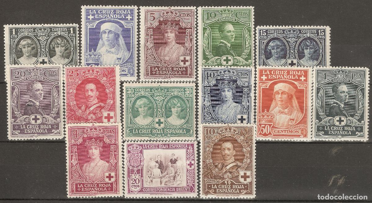 Stamps: 1926 CRUZ ROJA EDIFIL 325/338** SERIE COMPLETA SIN FIJASELLOS