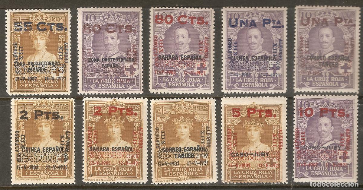 Stamps: 1927 ANIVERSARIO DE LA CORONACION EDIFIL 392/401** SIN FIJASELLOS