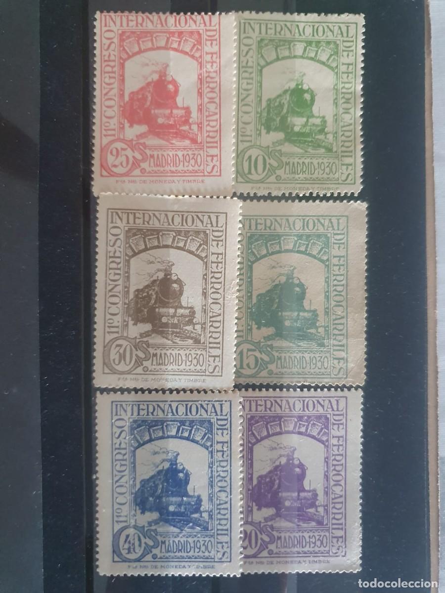 Stamps: EDIFIL 472 ** a 477 ** FERROCARRILES ESPA&Ntilde;A 1930