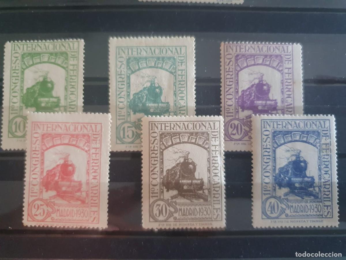 Stamps: EDIFIL 472 ** a 477 ** FERROCARRILES ESPA&Ntilde;A 1930