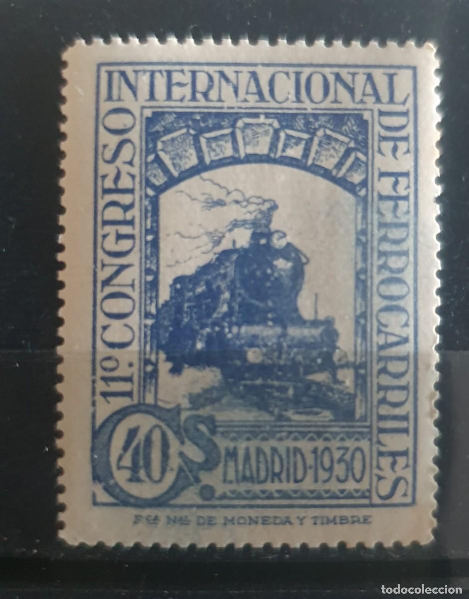 Stamps: EDIFIL 477 ** FERROCARILES ESPA&Ntilde;A 1930