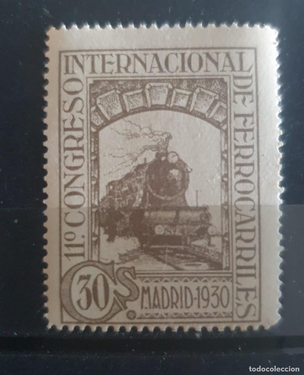 Stamps: EDIFIL 476 ** FERROCARILES ESPA&Ntilde;A 1930