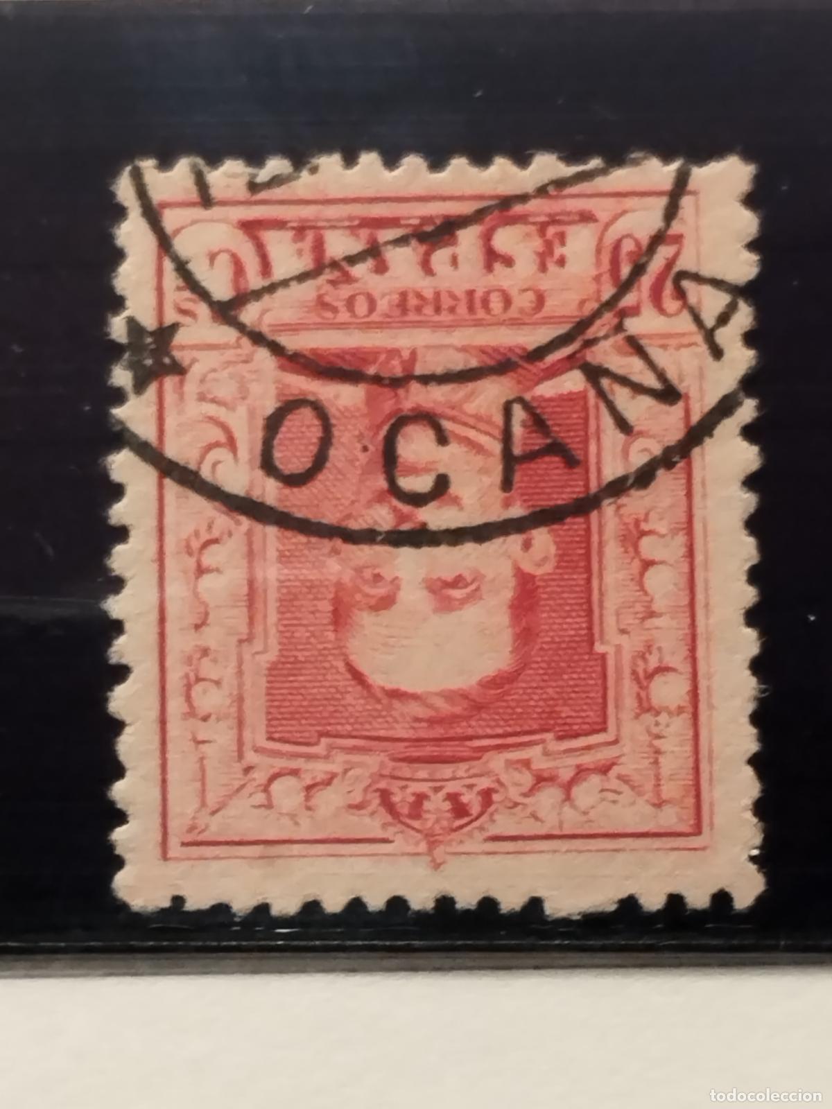 Francobolli: JT - ESPA&Ntilde;A - EDIFIL 317. FECHADOR NEGRO DE OCA&Ntilde;A. TOLEDO. MUY BONITO