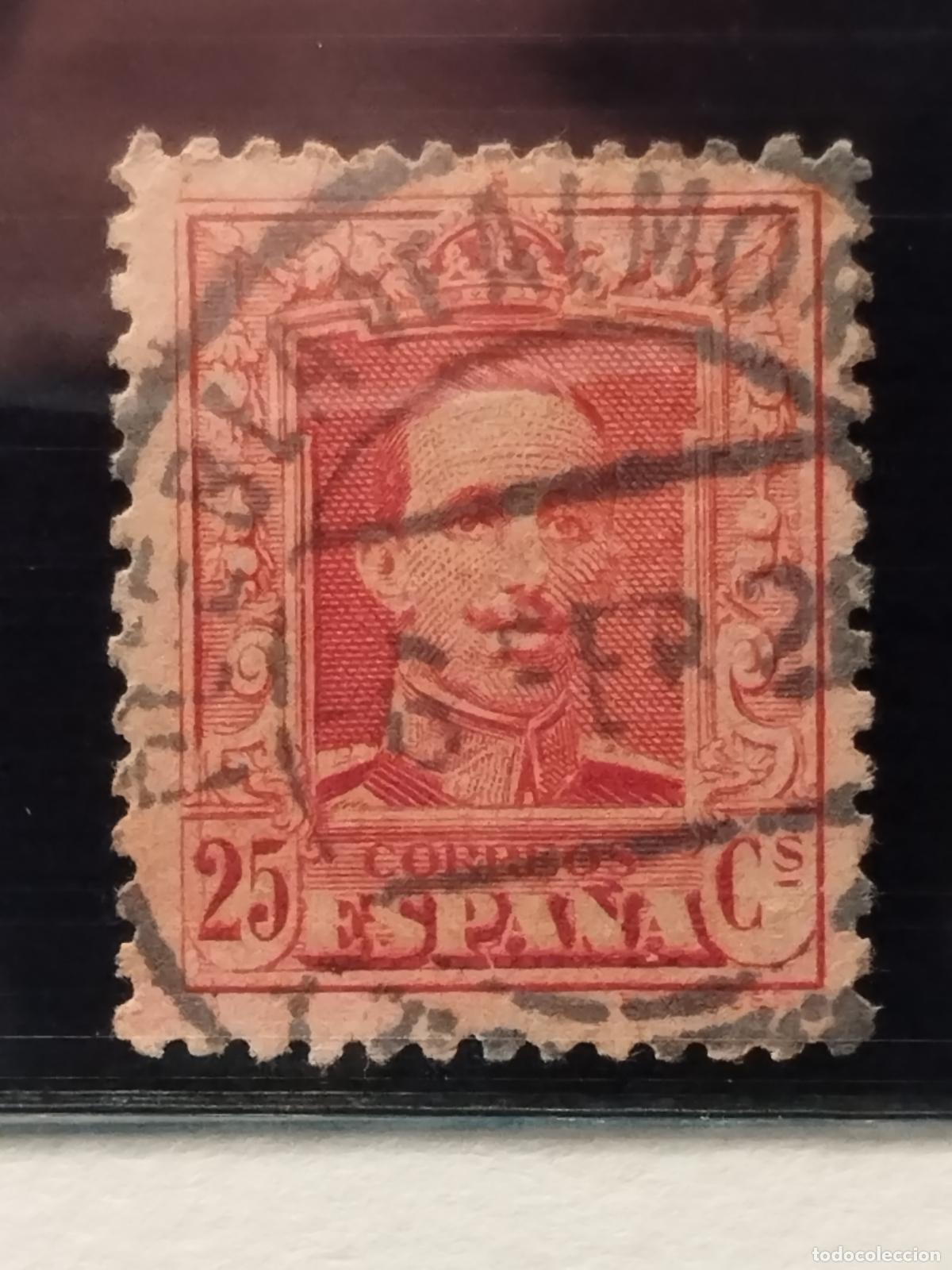 Francobolli: JT - ESPA&Ntilde;A - EDIFIL 317. FECHADOR NEGRO DE LA PUEBLA DE ALMORADIEL. TOLEDO. MUY RARO