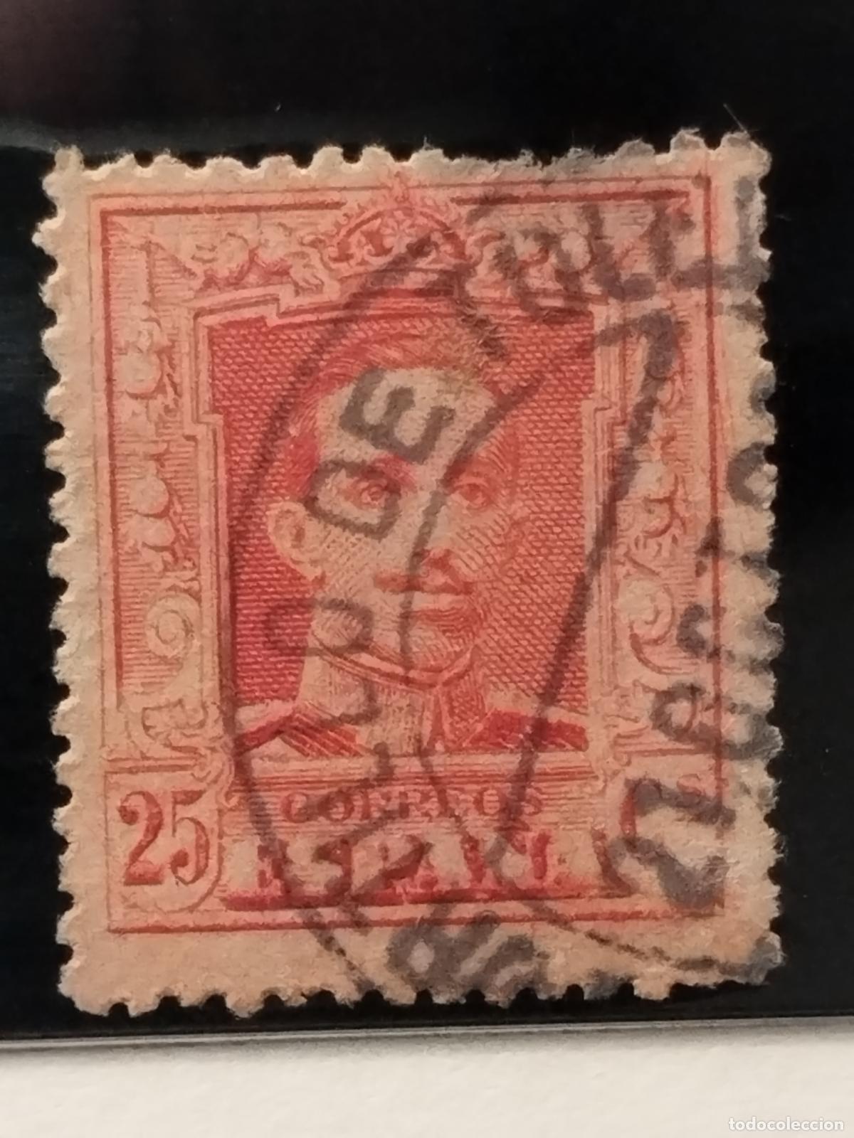 Francobolli: JT - ESPA&Ntilde;A - EDIFIL 317. FECHADOR NEGRO DE PORTILLO DE TOLEDO. TOLEDO. MUY BONITO Y MUY RARO