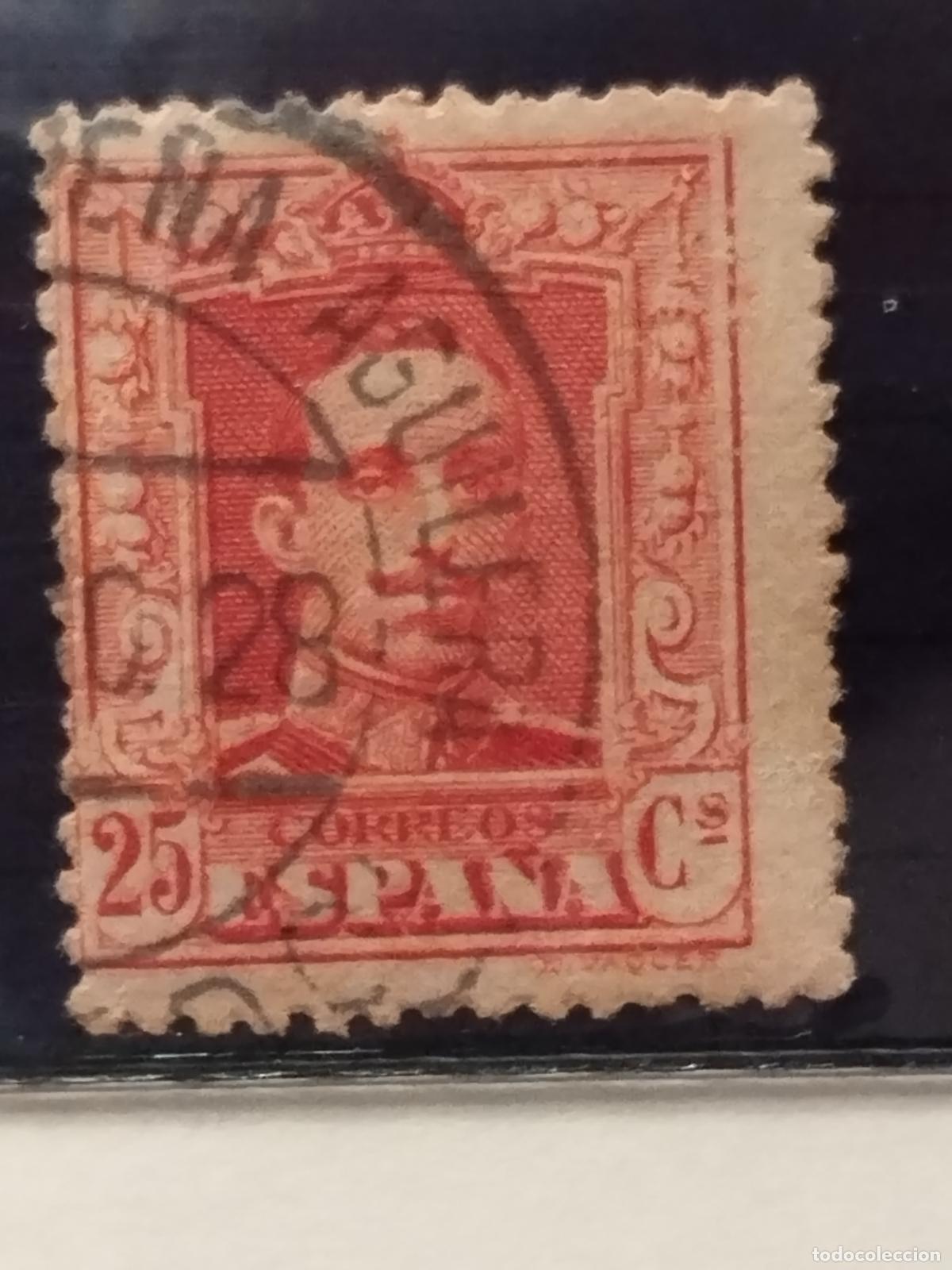 Sellos: JT - ESPA&Ntilde;A - EDIFIL 317. FECHADOR NEGRO DE LAS VENTAS CON PE&Ntilde;A AGUILERA. TOLEDO. RARISIMO