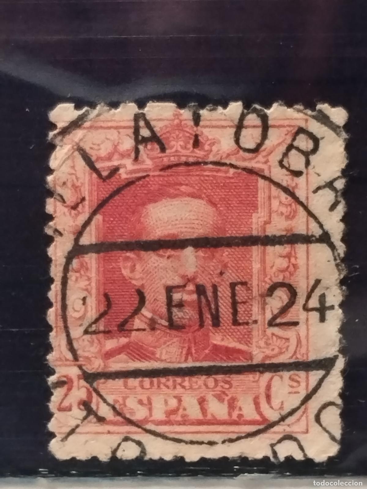 Francobolli: JT - ESPA&Ntilde;A - EDIFIL 317. FECHADOR NEGRO DE VILLATOBAS. TOLEDO. MUY BONITO Y RARO
