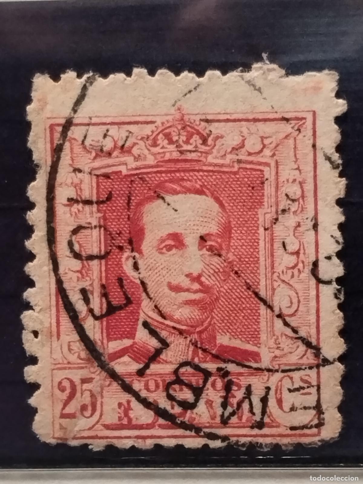 Francobolli: JT - ESPA&Ntilde;A - EDIFIL 317. FECHADOR NEGRO DE TEMBLEQUE. TOLEDO. BONITO