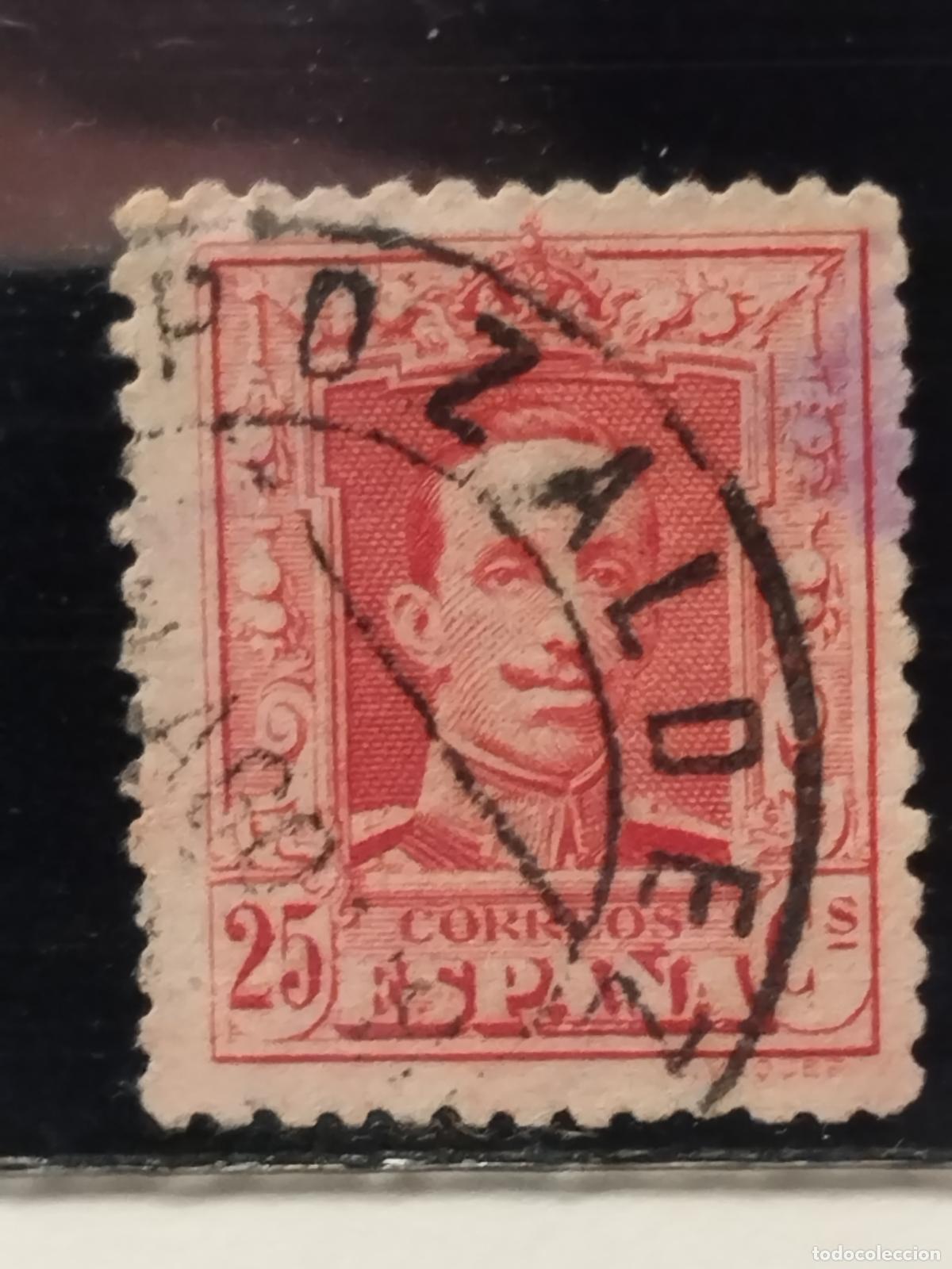 Sellos: JT - ESPA&Ntilde;A - EDIFIL 317. FECHADOR NEGRO DE POZALDEZ. VALLADOLID. LUJO Y RARISIMO