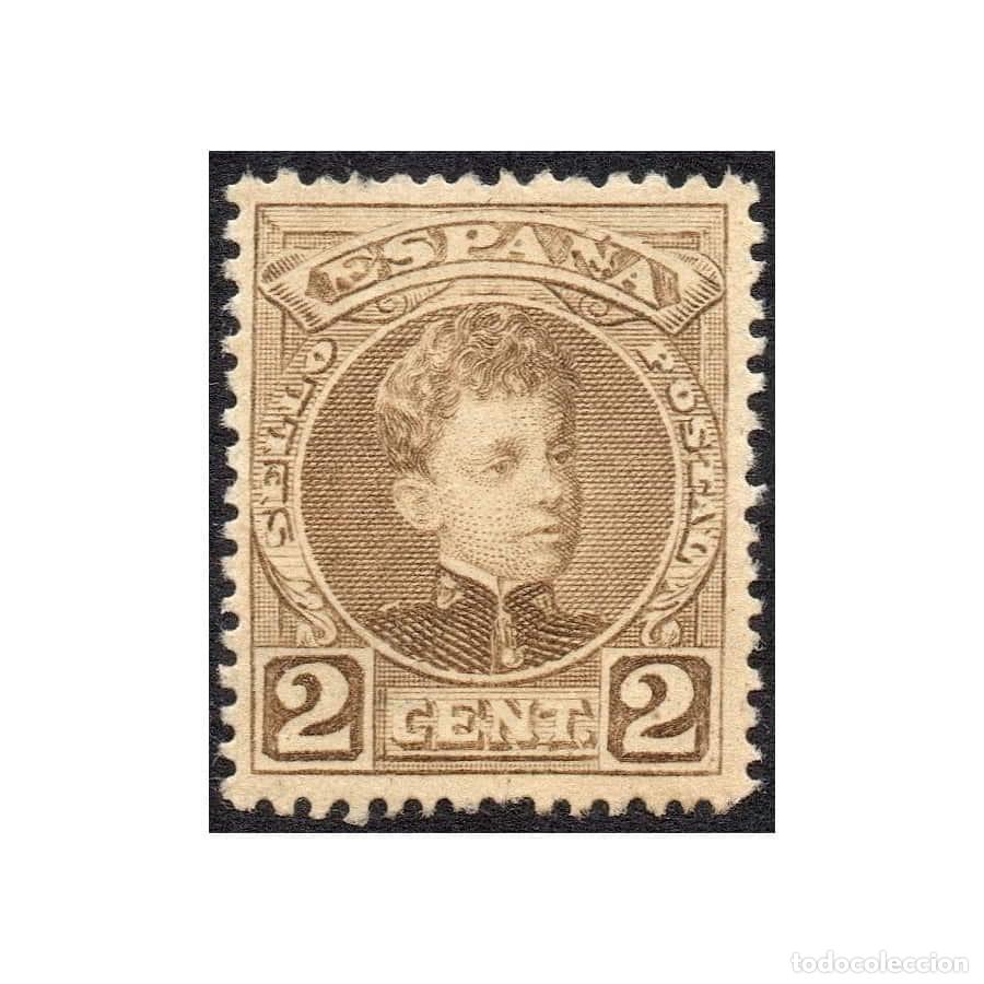 Sellos: Espa&ntilde;a 1901 [SLL] Alfonso XIII. 2 cts (MNG)