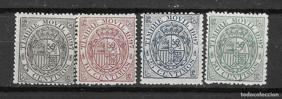 Francobolli: FISCALES ESPECIAL MOVIL 1897 GALVEZ 92/95 NUEVOS