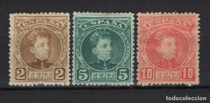 Stamps: PC524 Sellos Espa&ntilde;a a&ntilde;o 1901/05 EDIFIL 241/243* sello original en NUEVO v.c. 28 &euro;