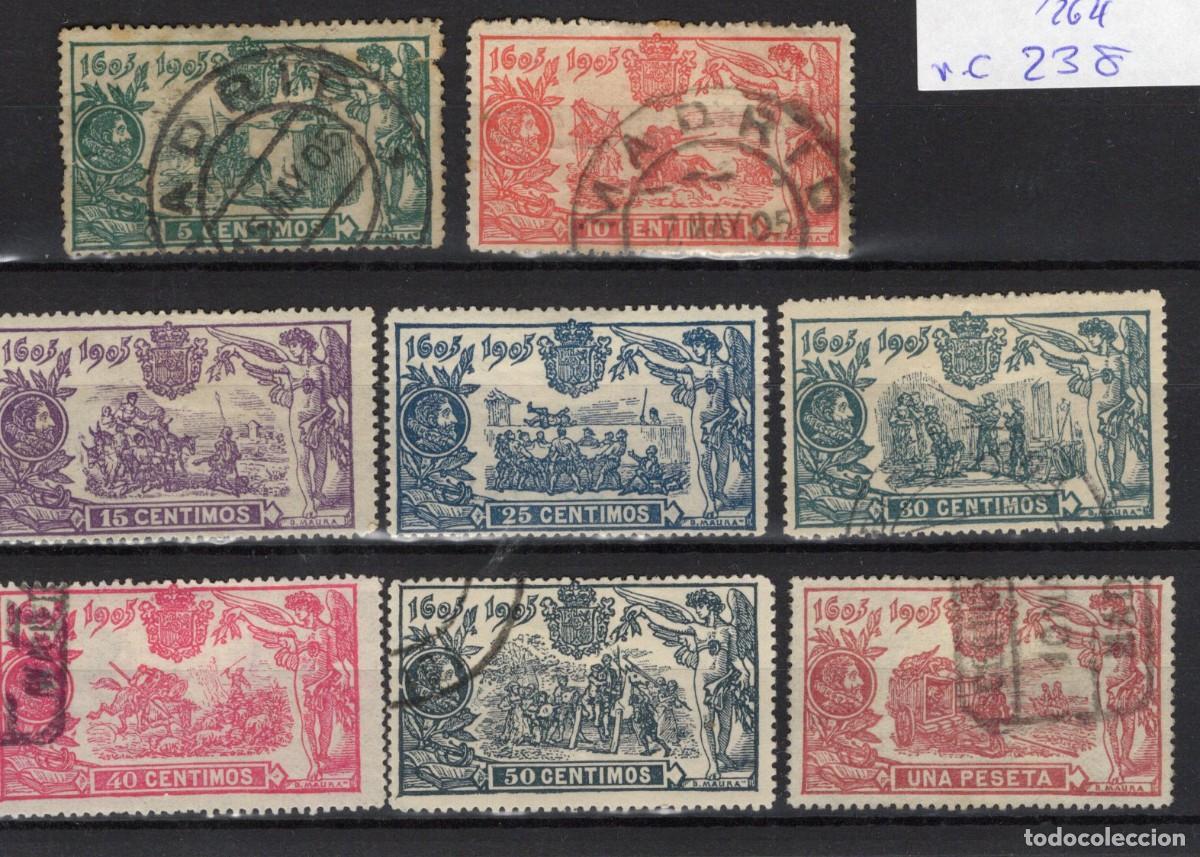 Stamps: PC530 Sellos Espa&ntilde;a a&ntilde;o 1905 EDIFIL 257/264*-&ordm; sellos originales en NUEVO y usado v.c. 238 &euro;