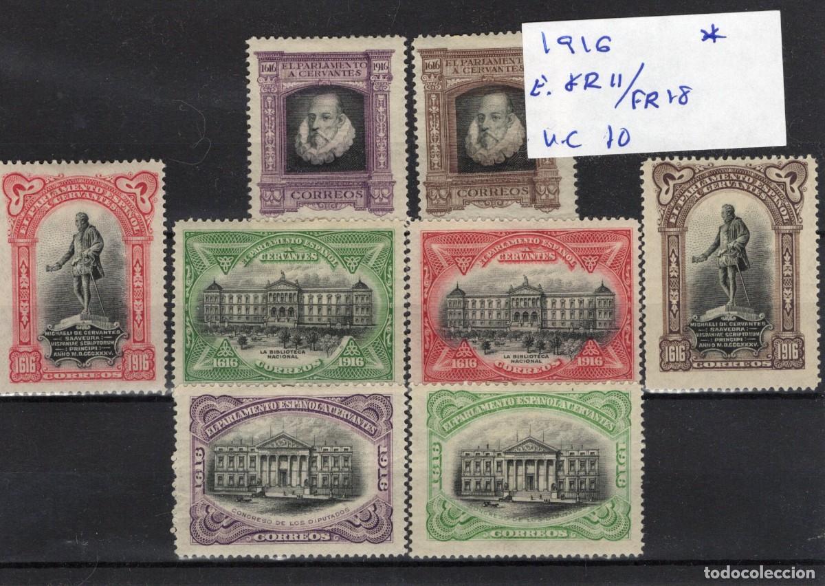 Francobolli: PC535 Sellos Espa&ntilde;a a&ntilde;o 1916 EDIFIL FR11/FR18* sellos originales en NUEVO v.c. 10 &euro;