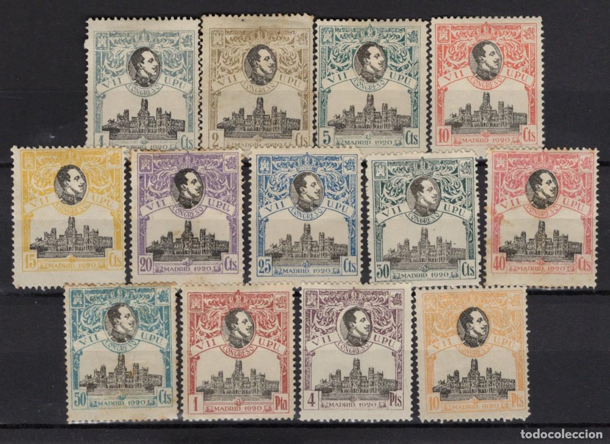 Stamps: PC539 Sellos Espa&ntilde;a a&ntilde;o 1920 EDIFIL 297/309* sellos originales en NUEVO v.c. 600 &euro;
