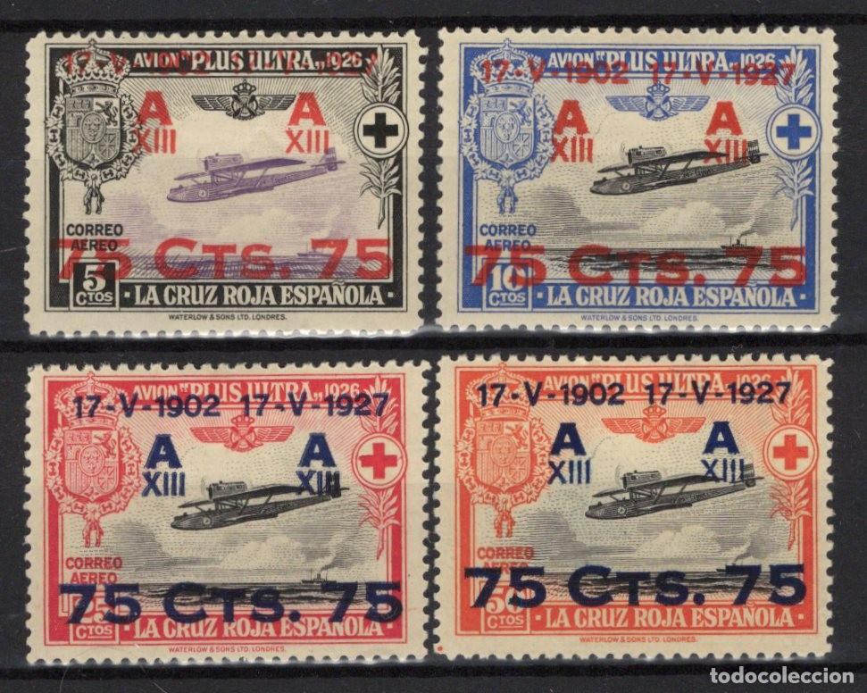 Stamps: PC549 Sellos Espa&ntilde;a a&ntilde;o 1927 EDIFIL 388/391* sellos originales en NUEVO v.c. 150 &euro;