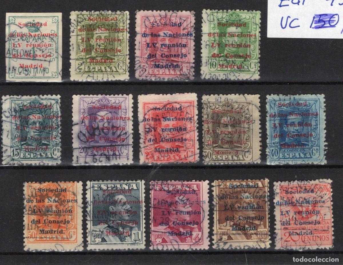 Sellos: PC555 Sellos Espa&ntilde;a a&ntilde;o 1929 EDIFIL 455/468&ordm; sello original en usado v.c. 150 &euro;