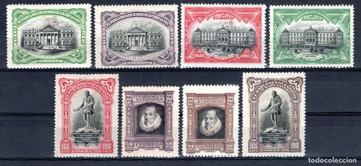 Stamps: EDIFIL FR11-FR18 III CENTENARIO DE LA MUERTE DE CERVANTES 1916 (S. COMPLETA). MH * (SALIDA: 0,01 &euro;)