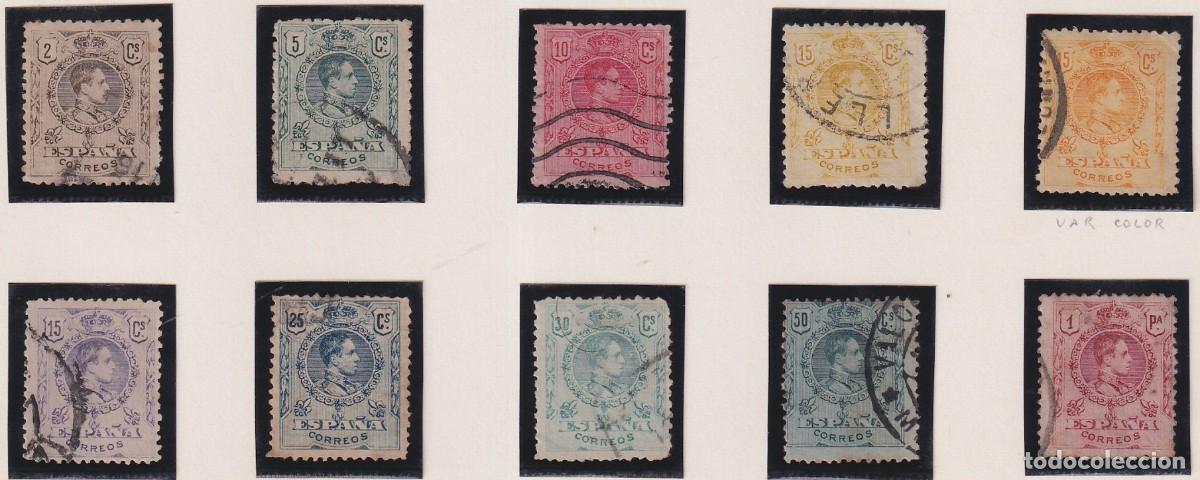 Sellos: 11 SELLOS DE ALFONSO XIII - USADOS - FOTOS ADICIONALES