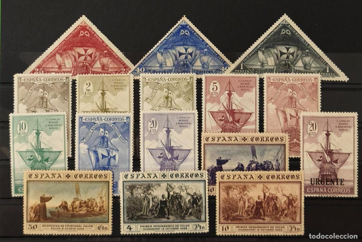 Sellos: ESPA&Ntilde;A. EDIFIL 531/546 * DESCUBRIMIENTO DE AMERICA. CAT&Aacute;LOGO 110 &euro;