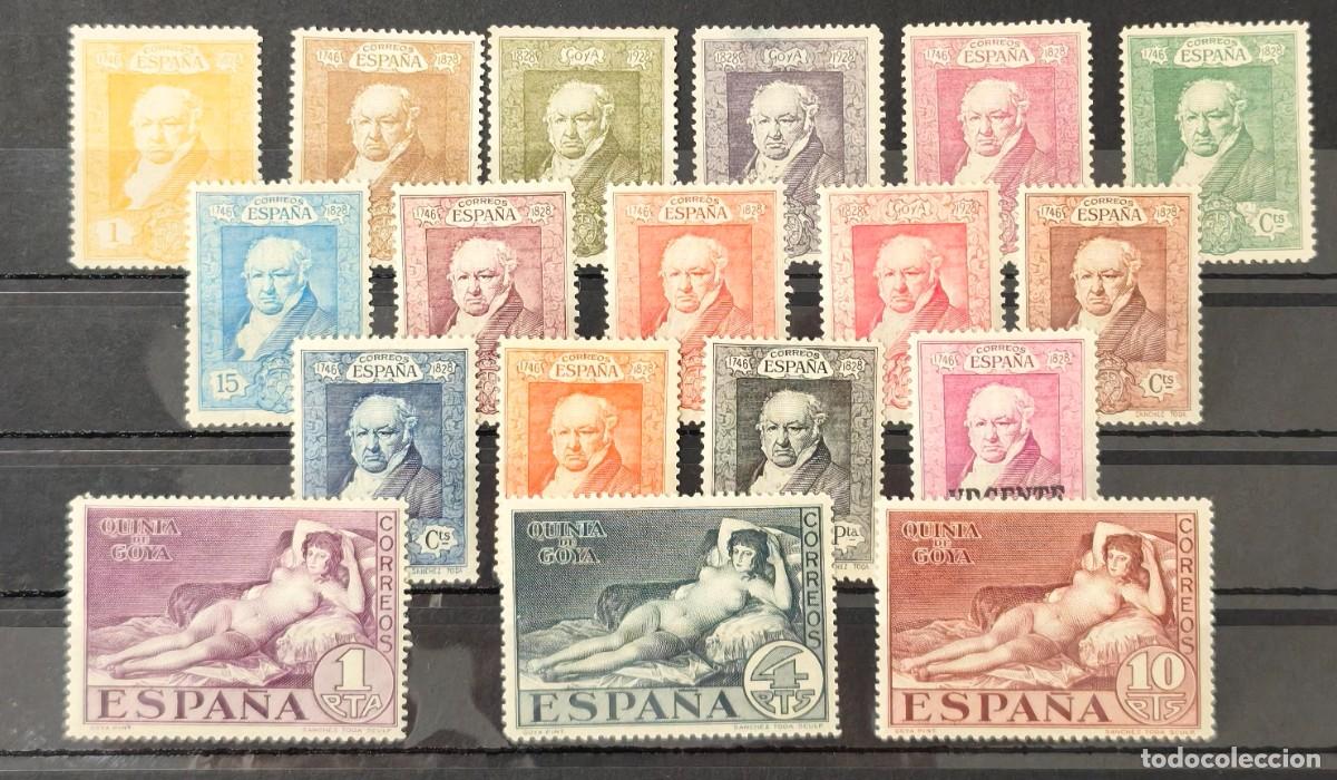 Sellos: ESPA&Ntilde;A.EDIFIL 499/516 */(*). GOYA TERRESTRE. CAT&Aacute;LOGO 50 &euro;